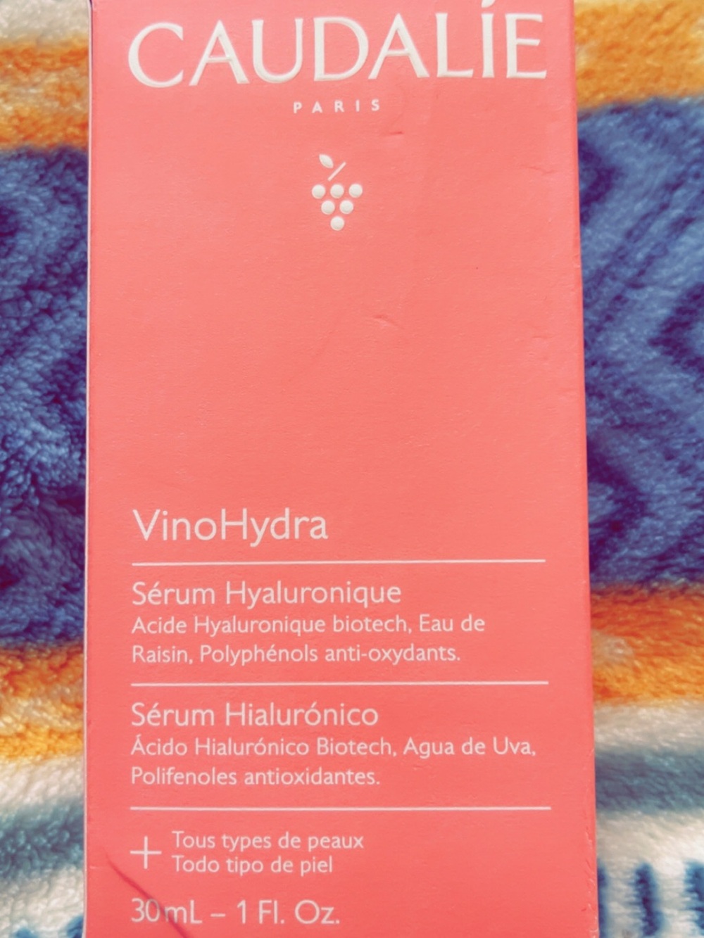 Caudalie VinoHydra Hyaluronic Serum - Coral Pink Packaging